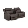 Wilson Power Reclining Console Loveseat with Massage